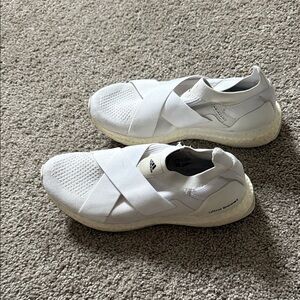 Adidas Ultra Boost White Slip-On Shoes